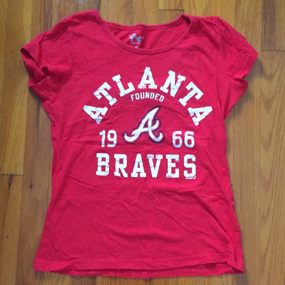 Atlanta Braves women's fitted t-shirt